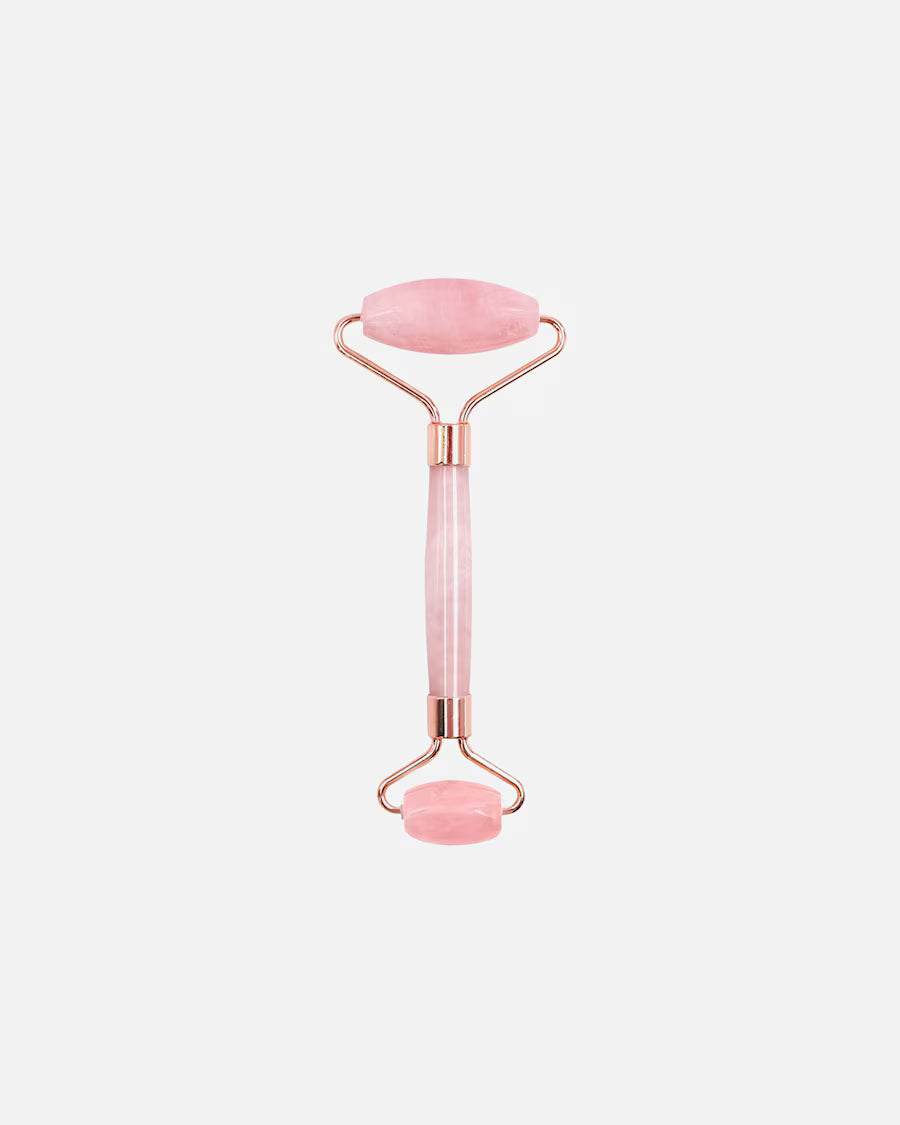 Rouleau de massage pour le visage en quartz rose